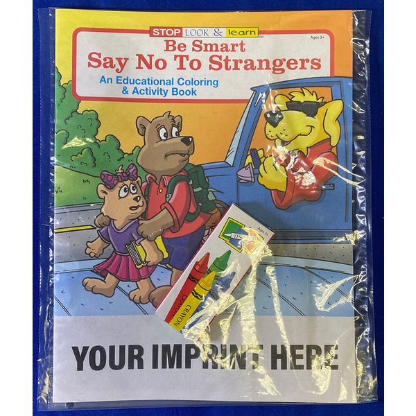 Be Smart, Say No To Strangers Coloring Book Fun Pack