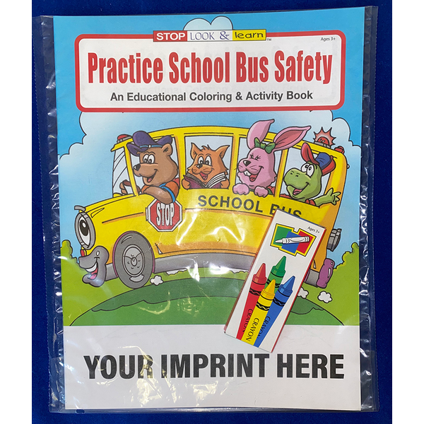 Practice School Bus Safety Coloring Book Fun Pack