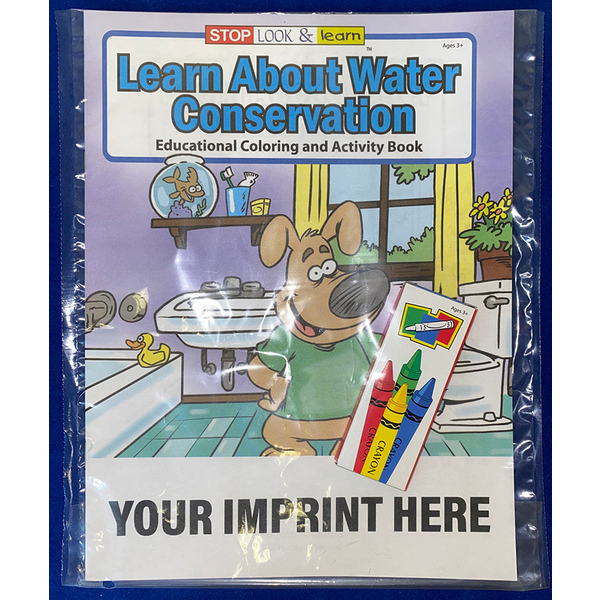 Learn About Water Conservation Coloring Book Fun Pack Set