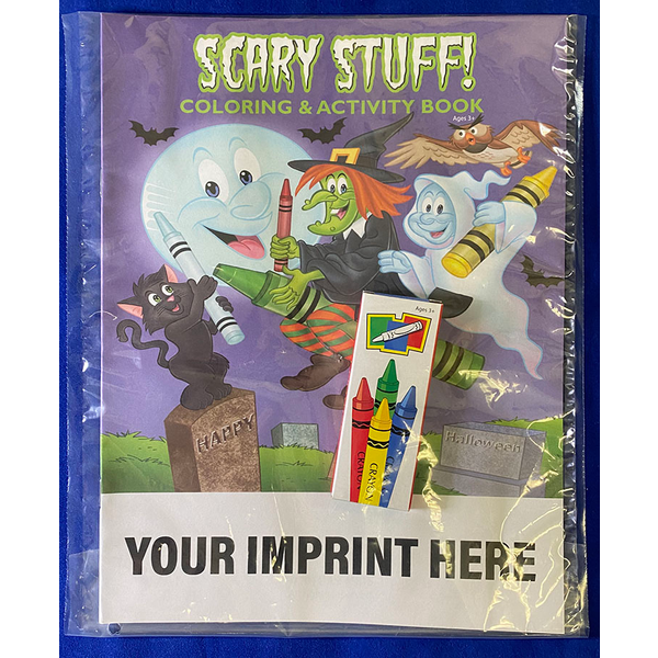 Scary Stuff Coloring & Activity Book Fun Pack
