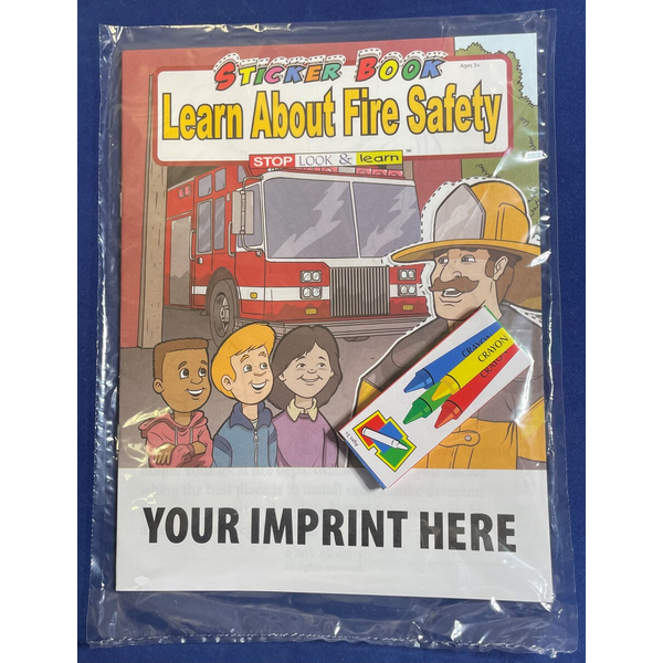 Learn About Fire Safety Sticker Book Fun Pack