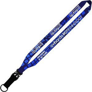Dye-Sublimated Lanyard with Slide-Release & Metal Split-Ring, 3/4" Dye-Sublimated Lanyard with Slide-Release & Metal Split-Ring, 3/4"