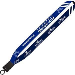 Dye-Sublimated Lanyard with Plastic Snap-Buckle Release and Plastic O-Ring, 1" Dye-Sublimated Lanyard with Plastic Snap-Buckle Release and Plastic O-Ring, 1"