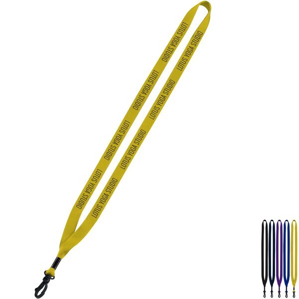 Polyester Lanyard with Plastic Swivel Snap Hook, 1/2"