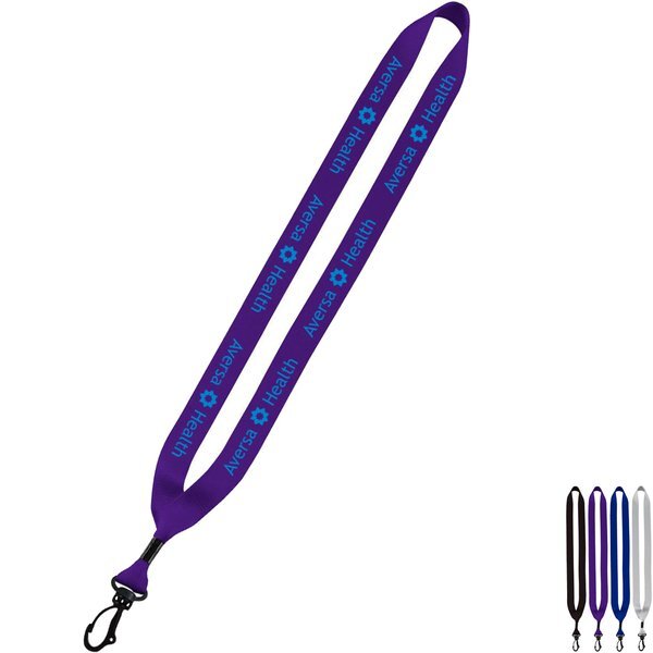 Polyester Lanyard with Swivel Snap Hook, 3/4"