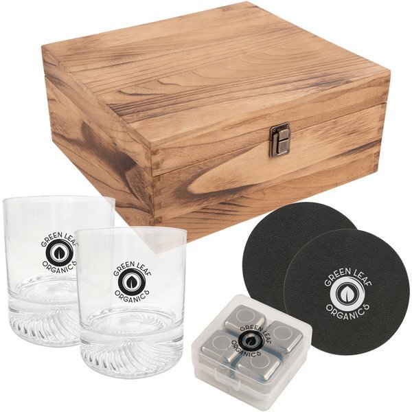 Whiskey Gift Set w/ Wood Box
