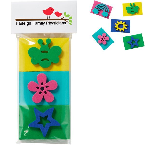 Foam 3-Pack Stamp Kit w/ Header Card