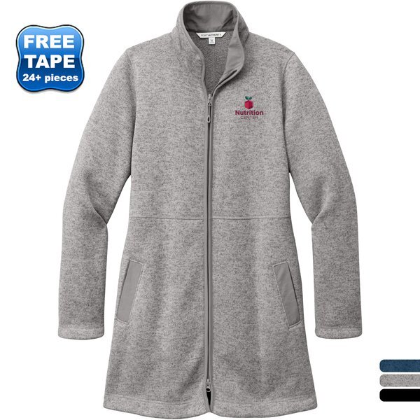 Port Authority® Arc Sweater Fleece Ladies' Long Jacket