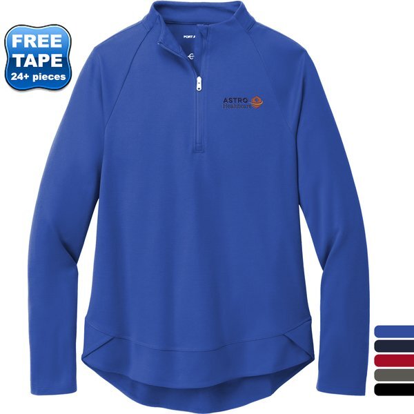 Port Authority® C-FREE™ Recycled Poly/Cotton Cypress Ladies' 1/4 Zip