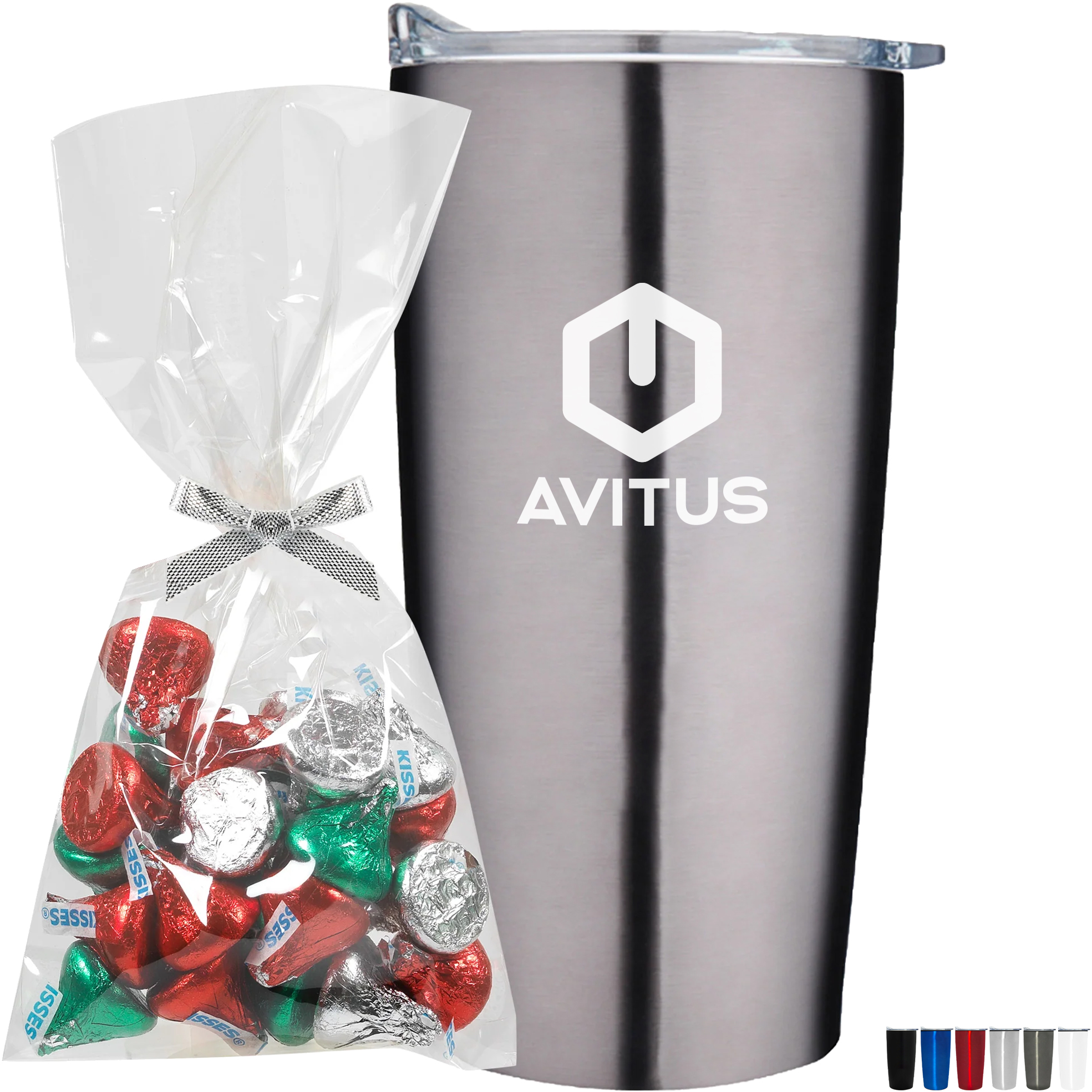 ArtMinds 19oz. White Stainless Steel Tumbler with Straw - Each