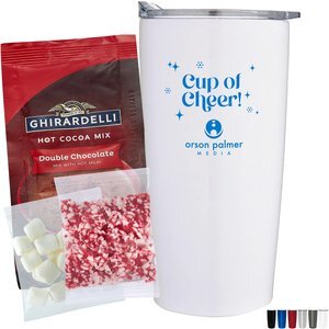 Ghirardelli® Hot Chocolate, Crushed Peppermint, Marshmallows & Straight Tumbler Gift Set Ghirardelli® Hot Chocolate, Crushed Peppermint, Marshmallows & Straight Tumbler Gift Set