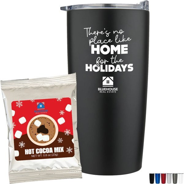 Holiday Hot Chocolate Mix & Straight Tumbler Gift Set