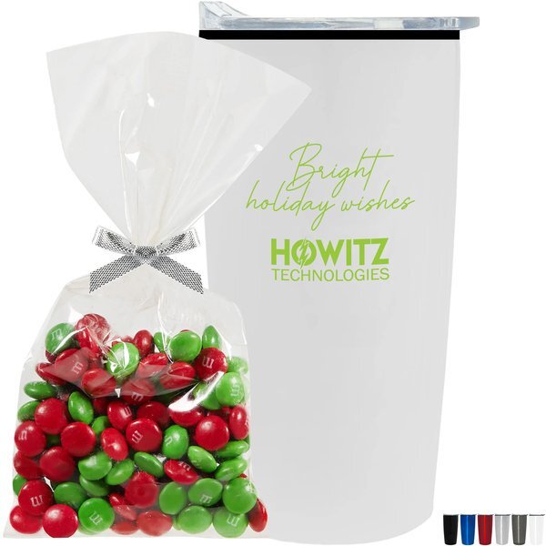 Holiday M&M's® Mug Stuffer & Straight Tumbler w/ Plastic Liner Gift Set