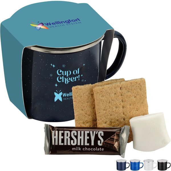 S'mores Kit & Speckled Camping Mug Gift Set