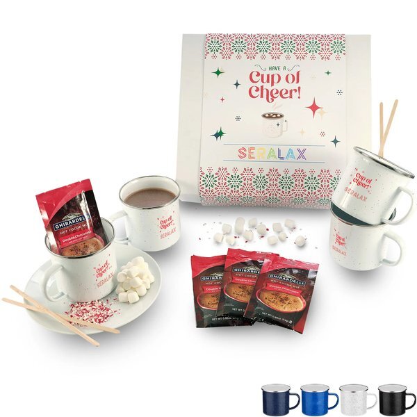 Cup of Cheer Mugs & Hot Chocolate Gift Set