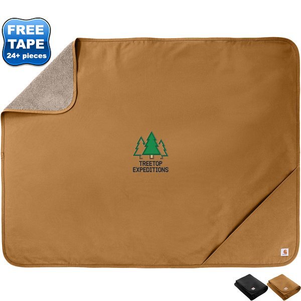 Carhartt® Firm Duck Sherpa-Lined Blanket, 45-1/2" x 59-1/2"
