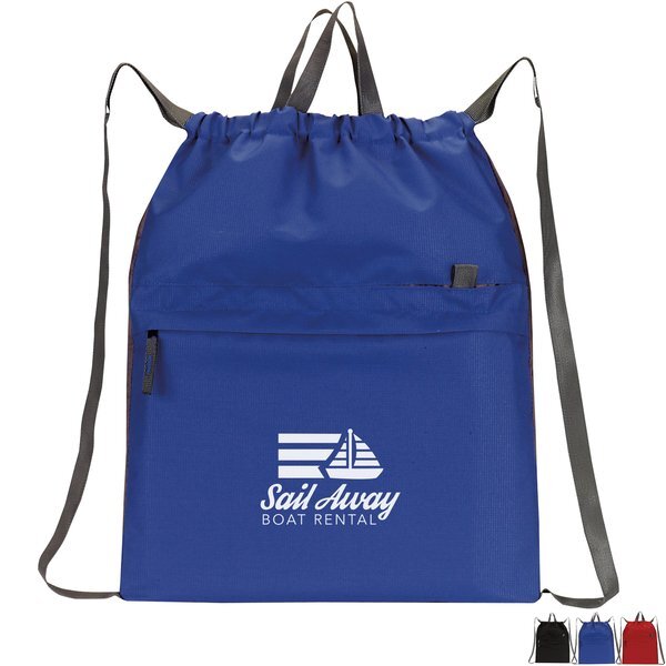 Contempo Poly Drawstring Backpack