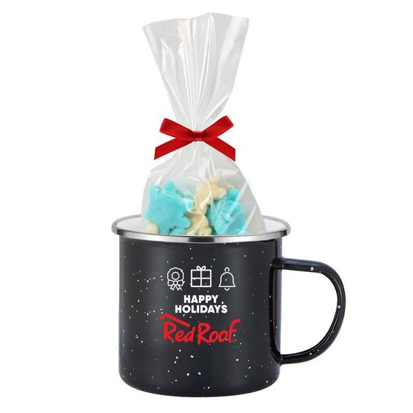 Gummy Snowflakes in Camp Mug with Stuffer 16 oz.