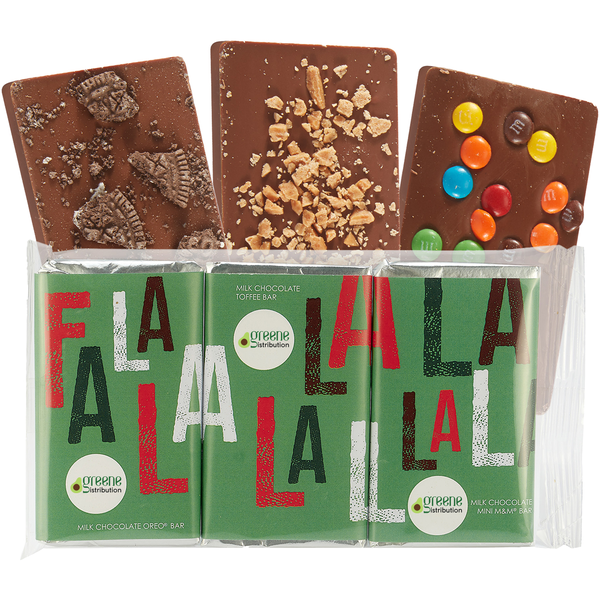 Oreo, Toffee & M&M in Belgian Chocolate Bar Gift Set, 1 oz.