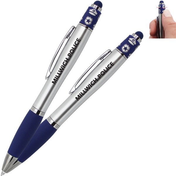 Police Spin Top Pen w/ Stylus