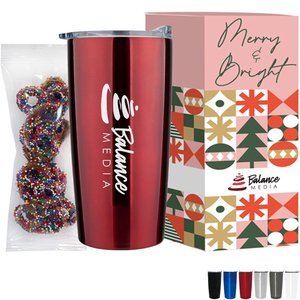 Milk Chocolate Sprinkled Pretzels in Vacuum Sealed Wall Tumbler Gift Box Sets 20 oz. Milk Chocolate Sprinkled Pretzels in Vacuum Sealed Wall Tumbler Gift Box Sets 20 oz.