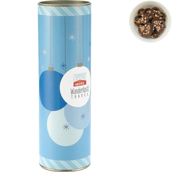 Pretzels with Crushed Toffee in Gift Tube, 8 inch