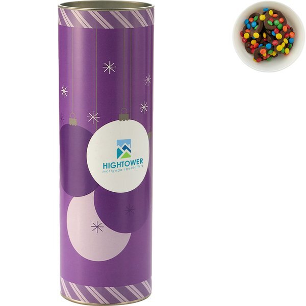 Pretzels with Mini M&M's in Gift Tube, 8 inch