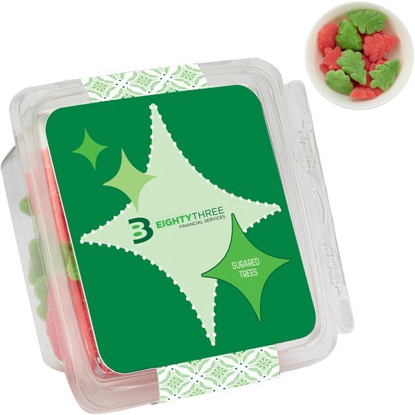 Gummy Holiday Trees in Candy Containers
