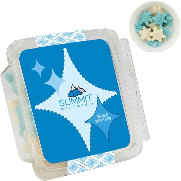 Gummy Snowflakes in Candy Containers