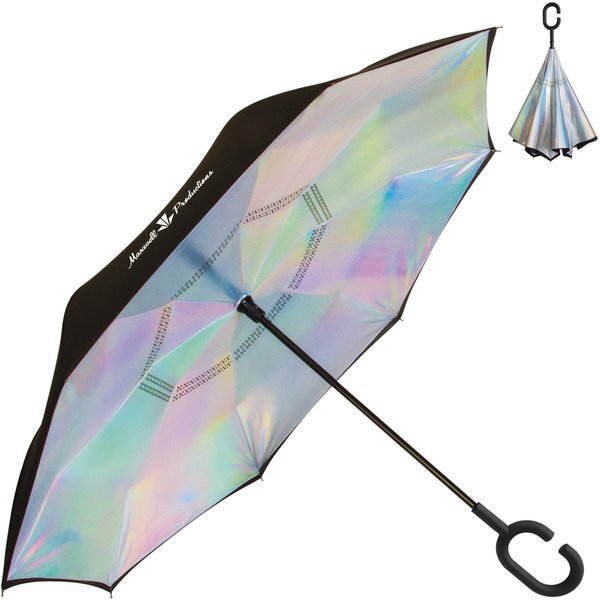 ShedRain® UnbelievaBrella™ Iridescent Manual Open Umbrella, 48" Arc