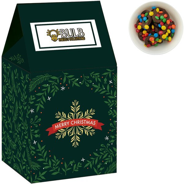 Milk Carton Box w/ Chocolate Pretzels with Mini M&M's