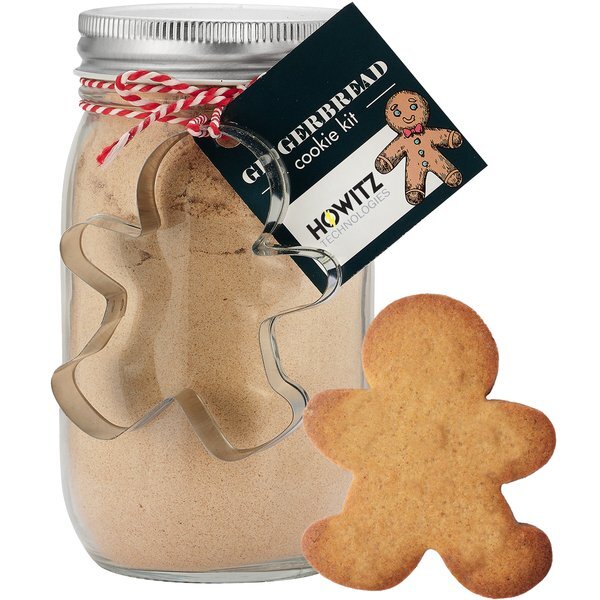 Mason Jar with Gingerbread Cookie Kit