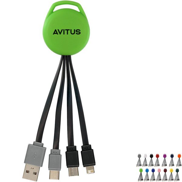 Vivid Dual Input 3-in-1 Charging Cable
