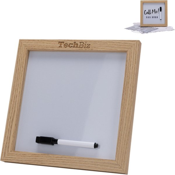 Magnetic Letter White Board w/ Wood Frame