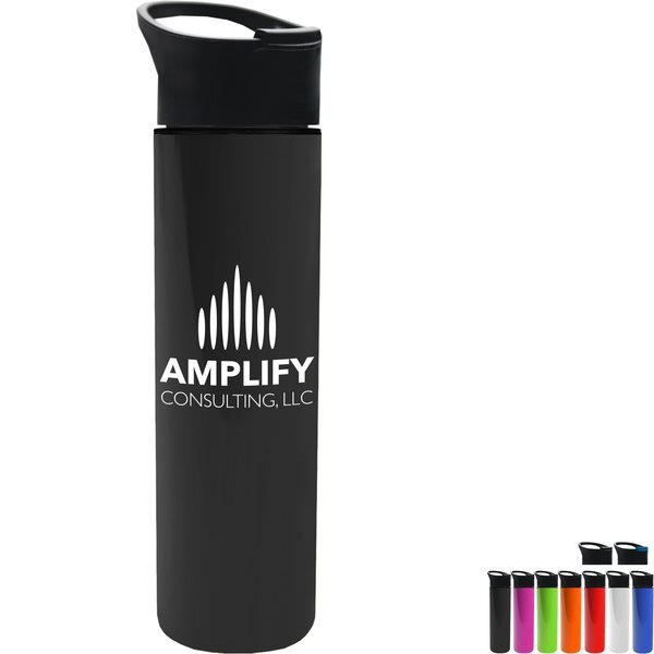 Slim Travel Tumbler Double Wall Insulated w/ Pop-Up Sip Lid, 16oz.