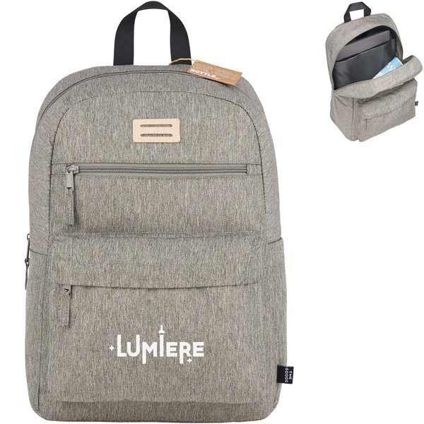 The Goods™ Recycled Polyester 15" Laptop Backpack