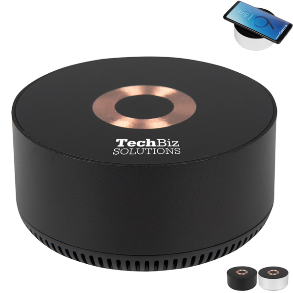 Glass Top 15W Wireless Charger & Speaker
