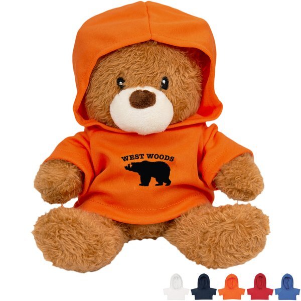 Soothing Buddy Hot & Cold Plush Bear w/ Hoodie, 6"