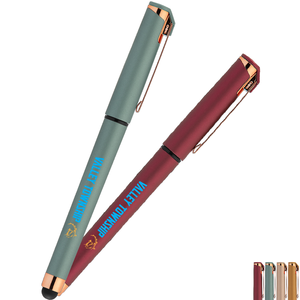 Islander Softy Rose Gold Metallic Designer Gel Pen w/ Stylus, Full Color Islander Softy Rose Gold Metallic Designer Gel Pen w/ Stylus, Full Color