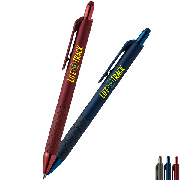 Islander Gel Retractable Softy Monochrome Stylus Pen, Full Color