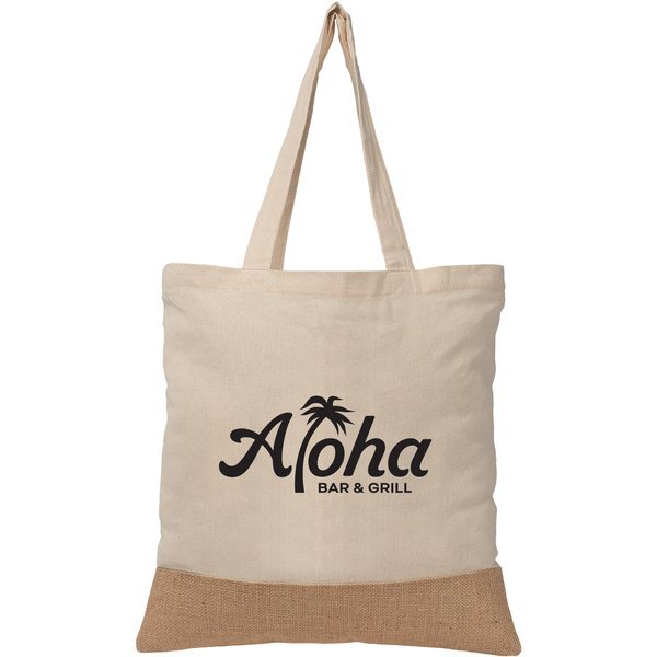 Rio™ Tote Bag Recycled Cotton Blend with Jute, 5oz.