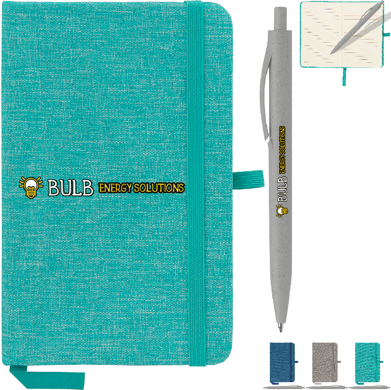 Moleskine® Medium Notebook And Go Pen Gift Set - Custom Staplers