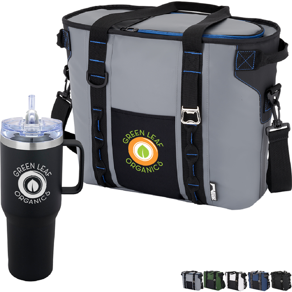 Urban Peak® 24 Can Hinge Cooler & Vacuum Insulated Mug Gift Set