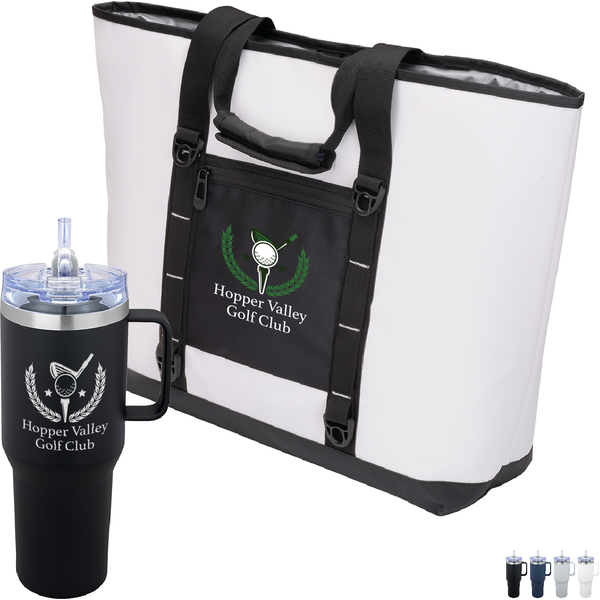 Urban Peak® Padded Tote Bag & Vacuum Insulated Mug Gift Set