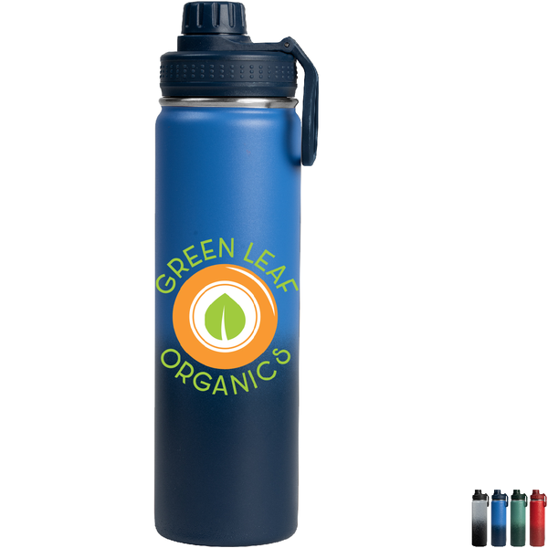 Alaska Ombre Stainless Steel Double Wall Water Bottle Full Color, 25oz.