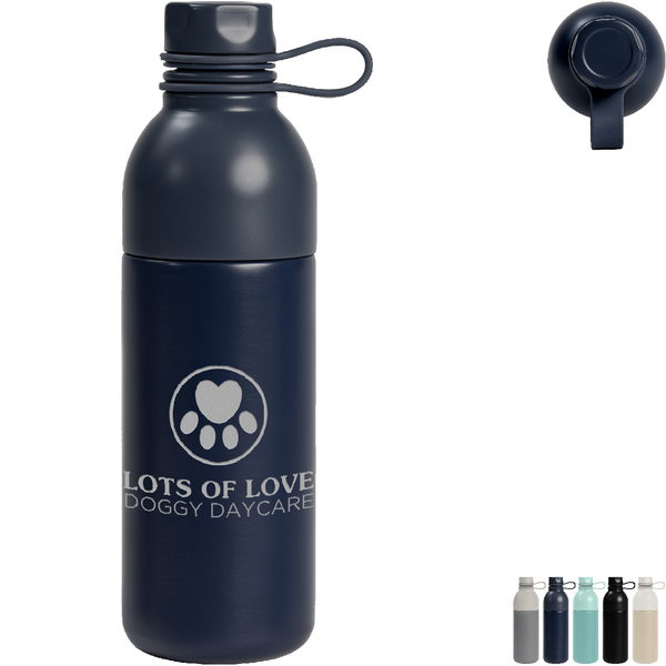 Northstar Double Wall Stainless Steel Water Bottle Laser Engraved, 19oz.