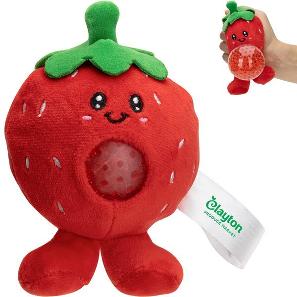 Strawberry Plush and Gel Stress Buster™