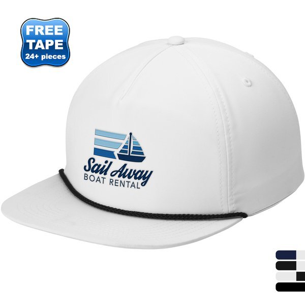 Port Authority® 5-Panel Unstructured Poly Rope Cap