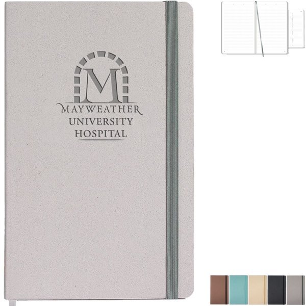 Carapace Medio White Recycled Pg Lined Journal
