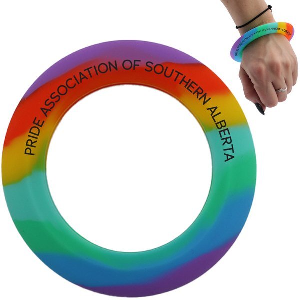 Rainbow Silicone Wrist Disc